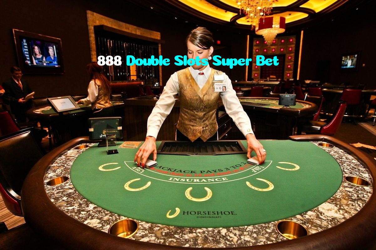 888 Double Slots Super Bet casino presented on mobile device in Pakistan with slots and live games